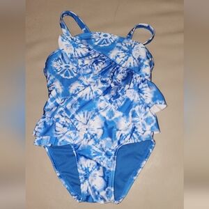 Tye Dye Ruffle Suit